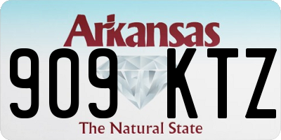 AR license plate 909KTZ