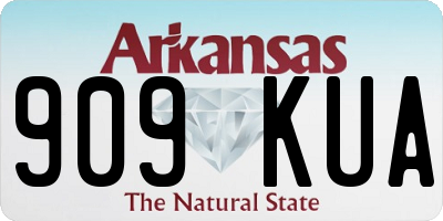 AR license plate 909KUA
