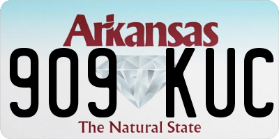 AR license plate 909KUC