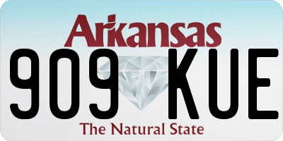 AR license plate 909KUE