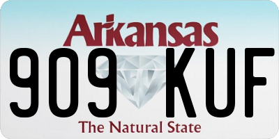 AR license plate 909KUF