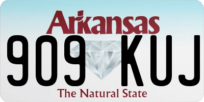 AR license plate 909KUJ