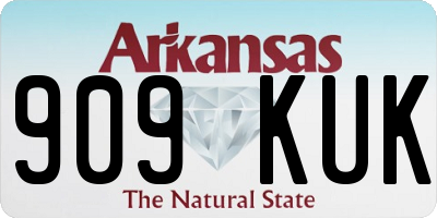 AR license plate 909KUK