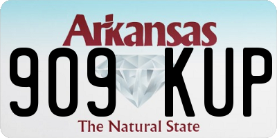 AR license plate 909KUP