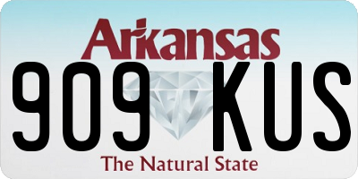 AR license plate 909KUS