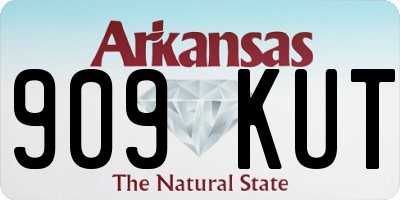 AR license plate 909KUT
