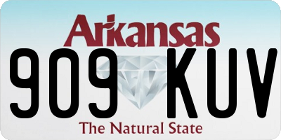 AR license plate 909KUV