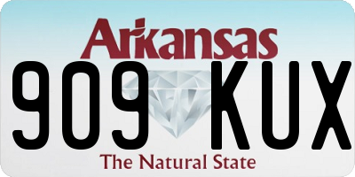 AR license plate 909KUX
