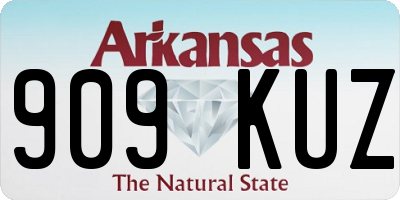 AR license plate 909KUZ