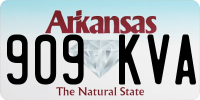 AR license plate 909KVA