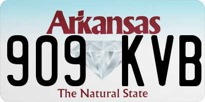 AR license plate 909KVB