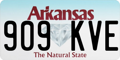 AR license plate 909KVE