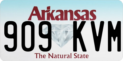 AR license plate 909KVM