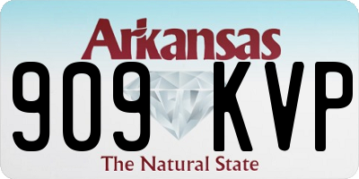 AR license plate 909KVP