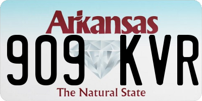 AR license plate 909KVR