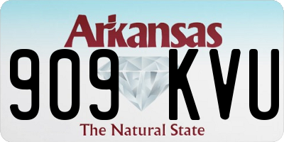 AR license plate 909KVU