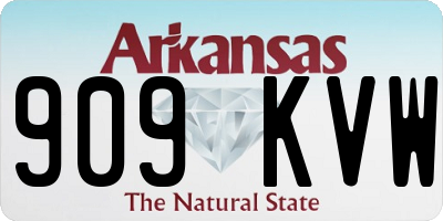 AR license plate 909KVW
