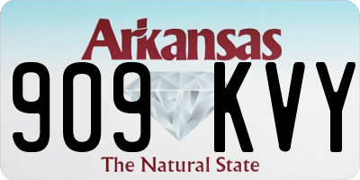 AR license plate 909KVY
