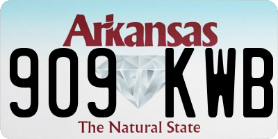 AR license plate 909KWB
