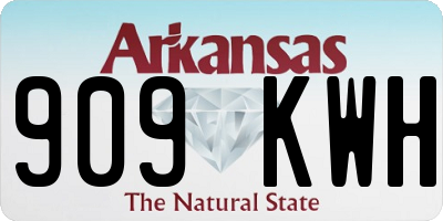 AR license plate 909KWH