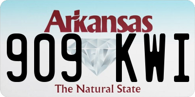 AR license plate 909KWI