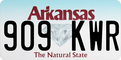 AR license plate 909KWR