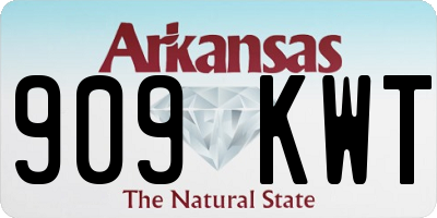 AR license plate 909KWT