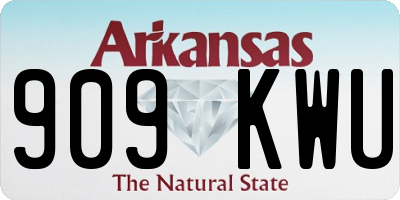 AR license plate 909KWU