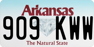 AR license plate 909KWW