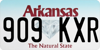AR license plate 909KXR