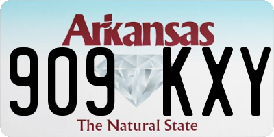 AR license plate 909KXY