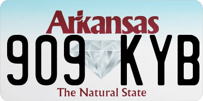 AR license plate 909KYB