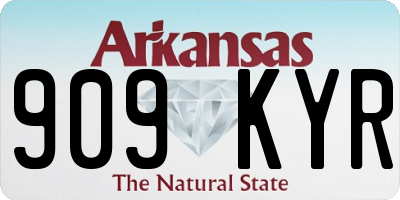 AR license plate 909KYR