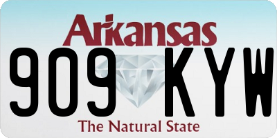 AR license plate 909KYW