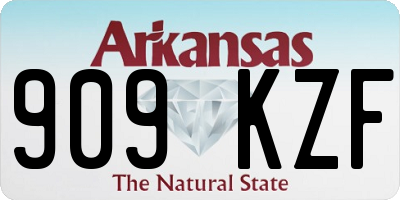 AR license plate 909KZF