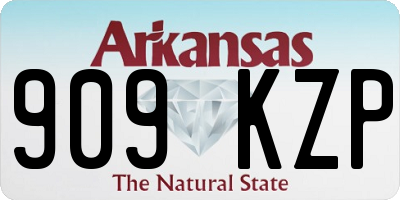 AR license plate 909KZP