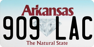 AR license plate 909LAC