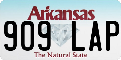 AR license plate 909LAP