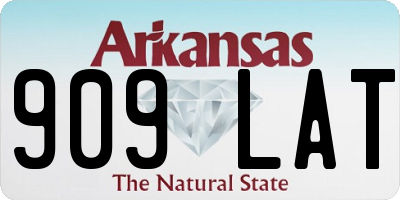 AR license plate 909LAT