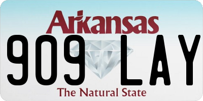 AR license plate 909LAY