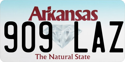 AR license plate 909LAZ