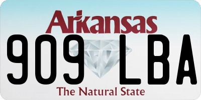 AR license plate 909LBA