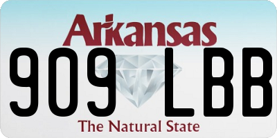 AR license plate 909LBB