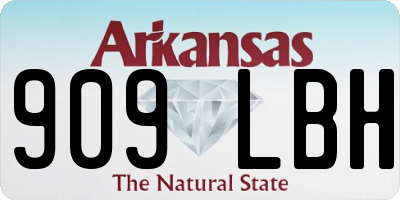 AR license plate 909LBH