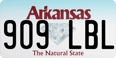 AR license plate 909LBL