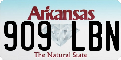AR license plate 909LBN