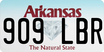 AR license plate 909LBR