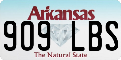 AR license plate 909LBS