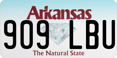 AR license plate 909LBU