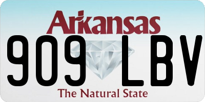 AR license plate 909LBV